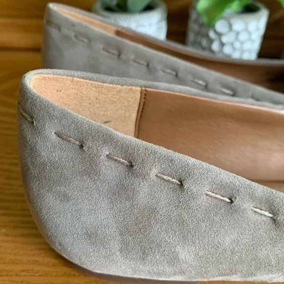 Frye Taupe Suede Flats - Picture 7 of 16
